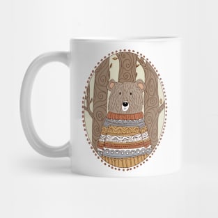 Cozy Bear in a Cozy Sweater Mug